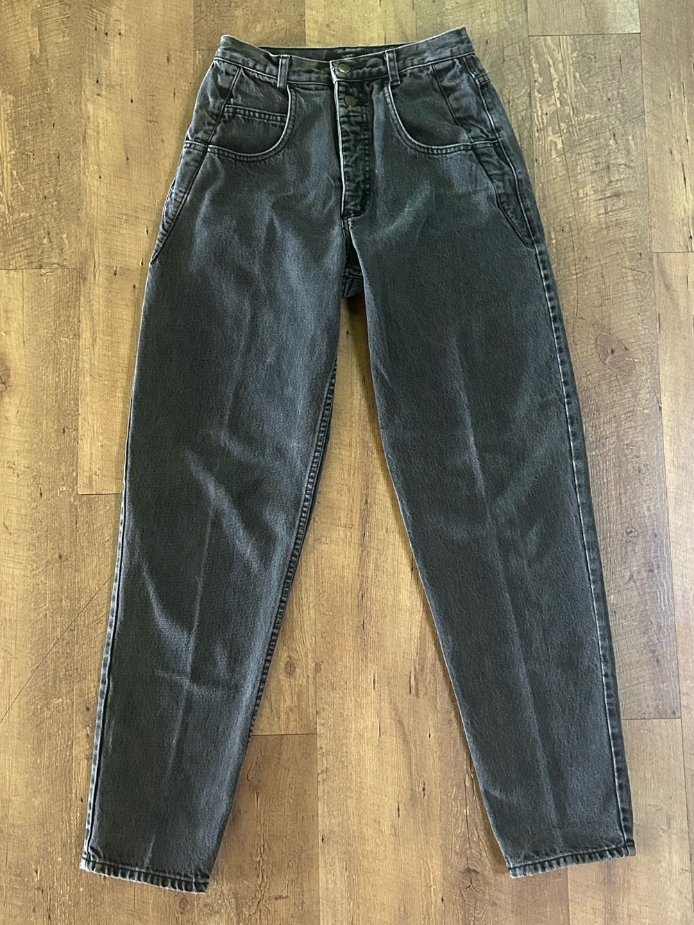 Vintage Guess Georges Marciano USA Black Acid Wash Mom Jeans Size 4 27.5 Waist